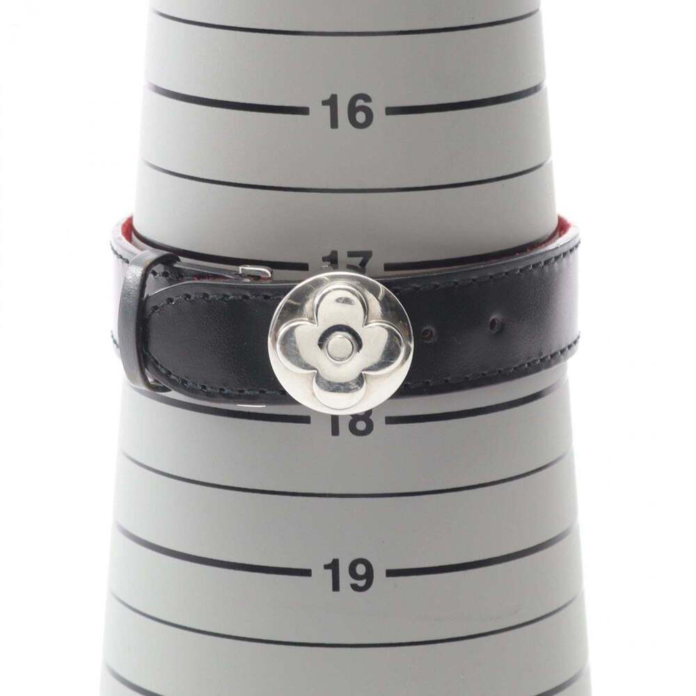 LOUIS VUITTON Black Leather Charm Bracelet - Picture 6 of 9